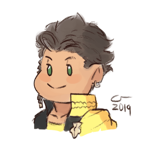 scribbly, cute doodle of Claude from Fire Emblem 3 Houses